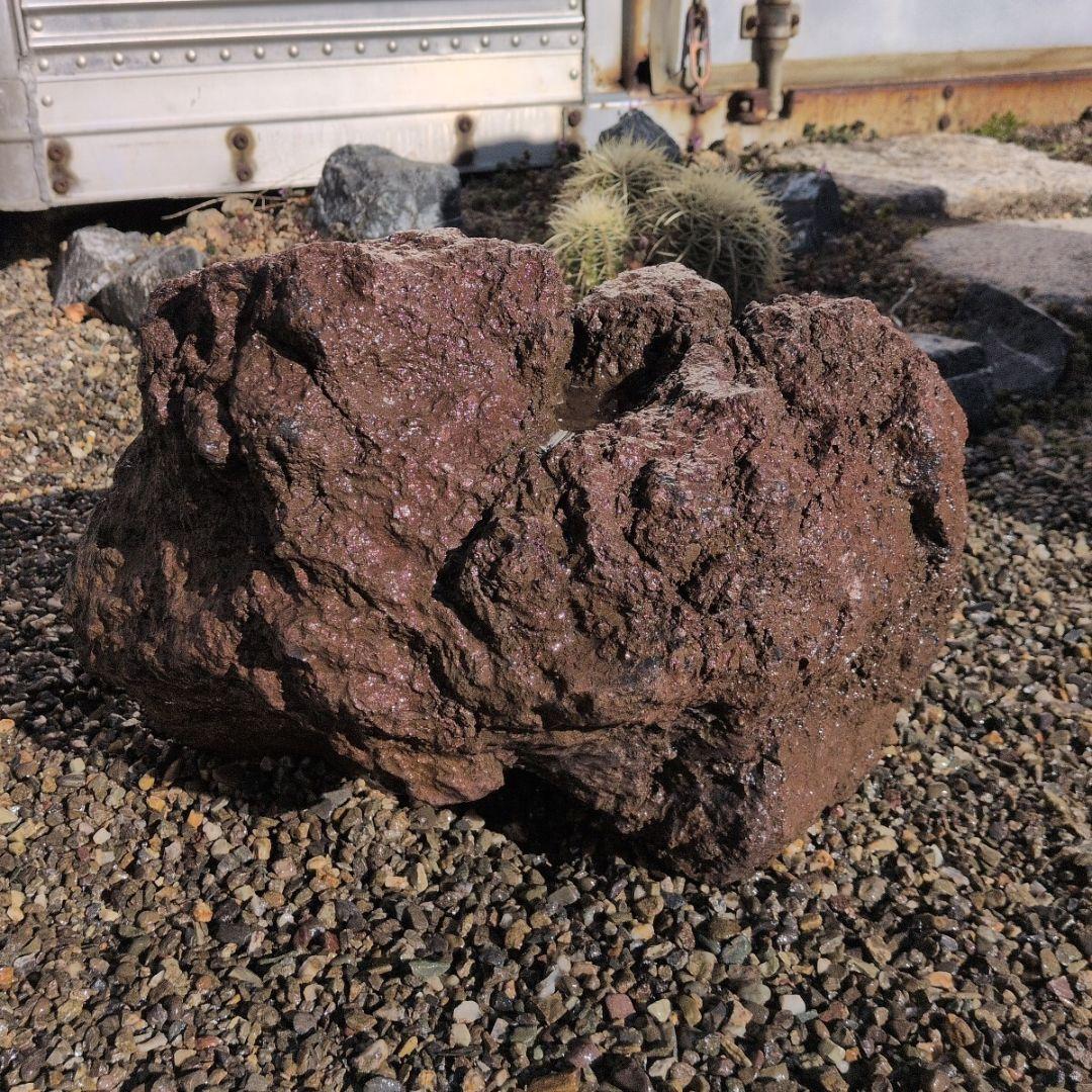 赤　富士　溶岩石　39.2キロ　庭石　石 鑑賞石　石材　庭　坪庭　ガーデニング