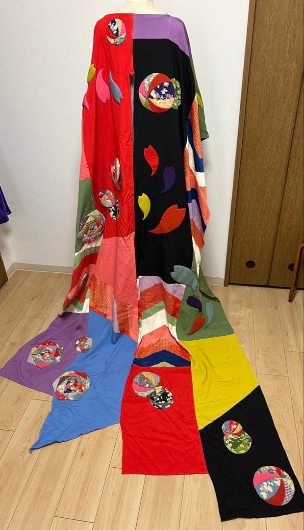 多色パッチワーク　イベント　和風ドレス　DECO JAPAN