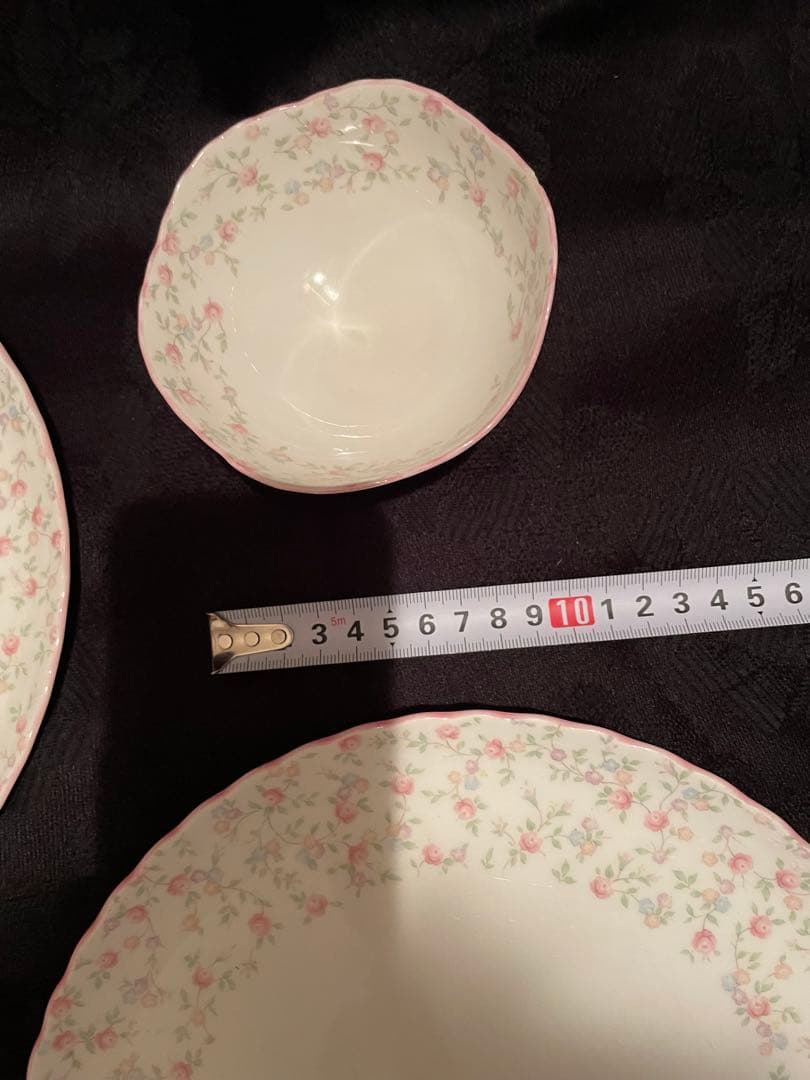 ノリタケキューティーローズ5点セット 花柄 プレート シュガーポットクリーマー他