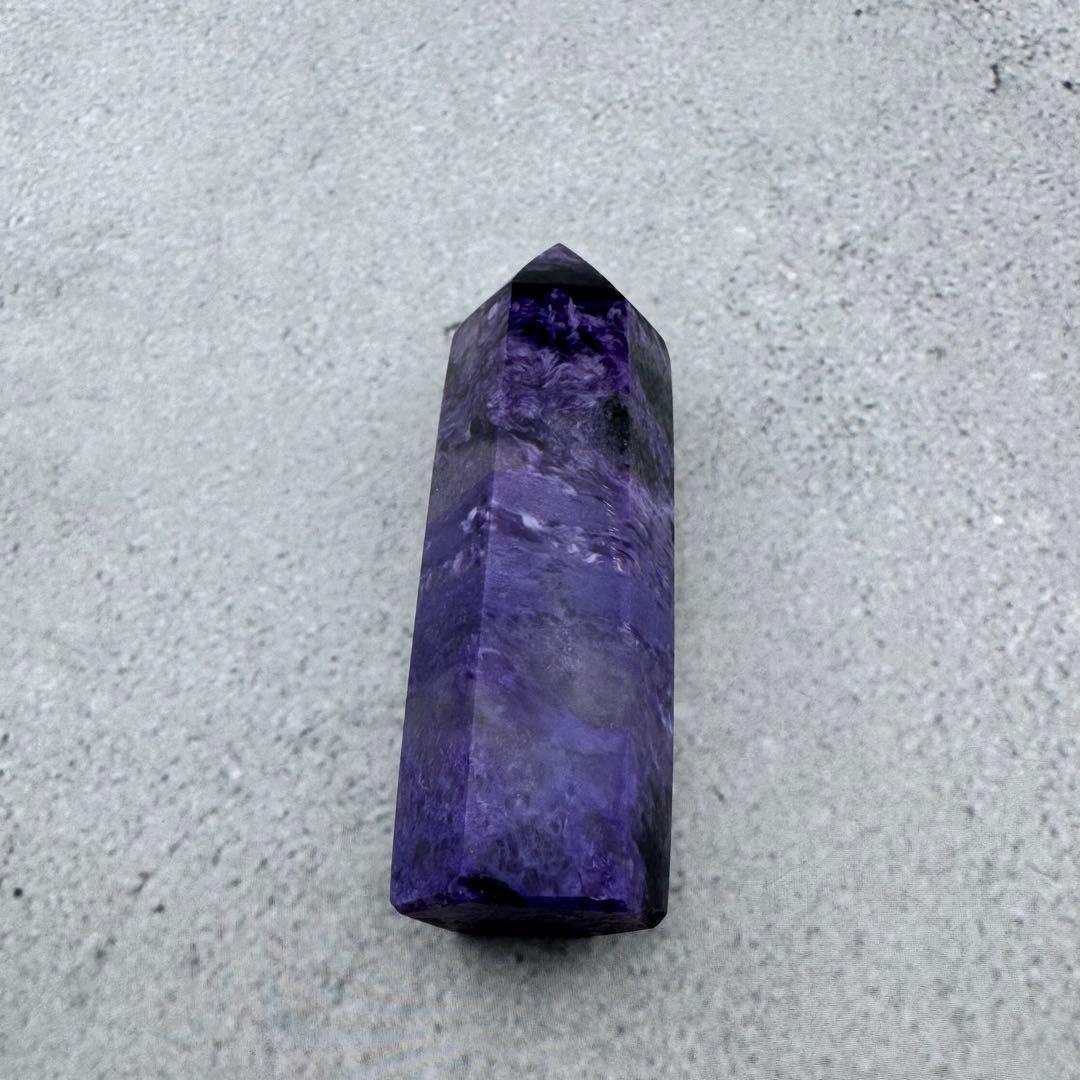 G-141チャロアイト ポイント 希少原石 高品質紫の模様が美しい 天然石