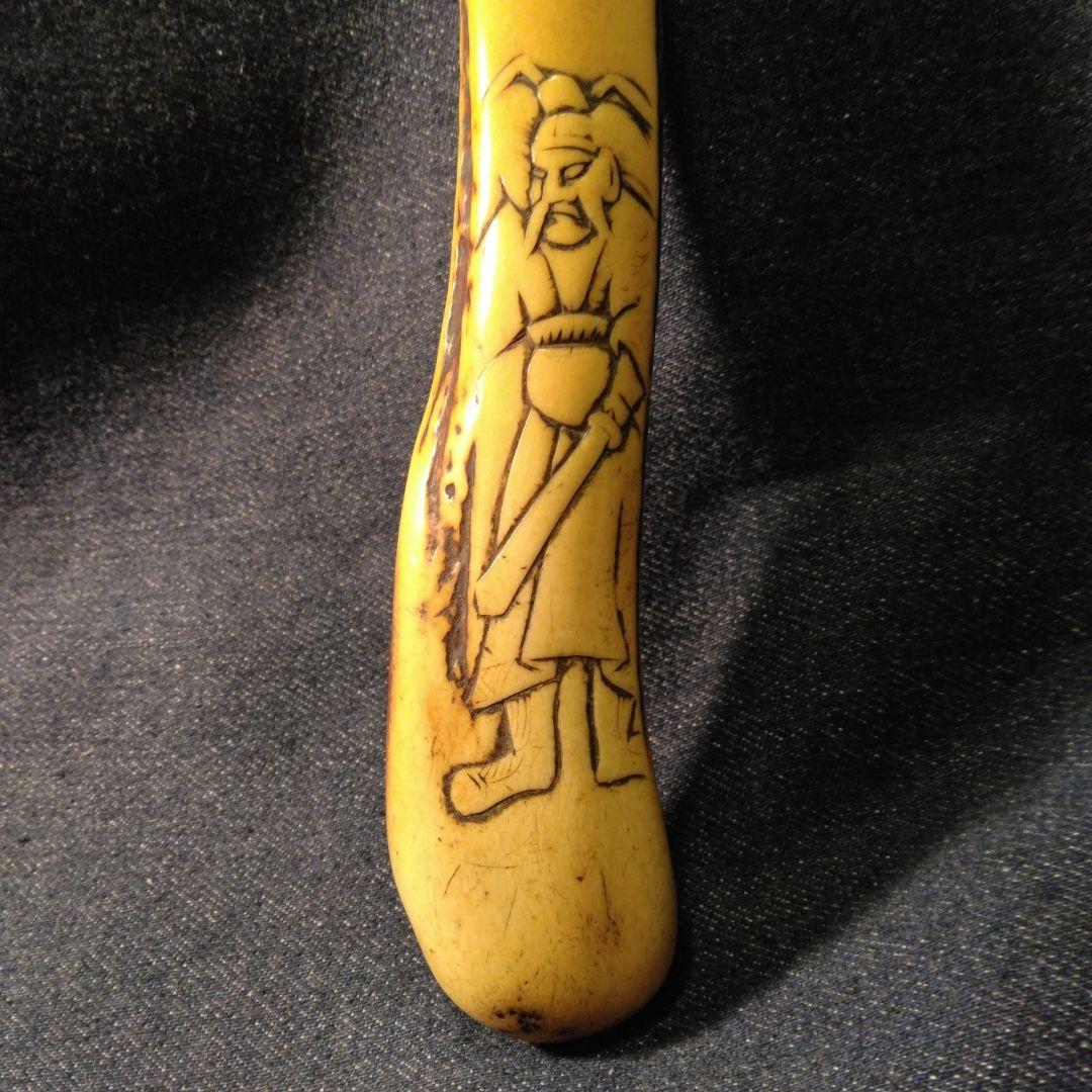 古い　キセル入れ　骨董 鹿の角