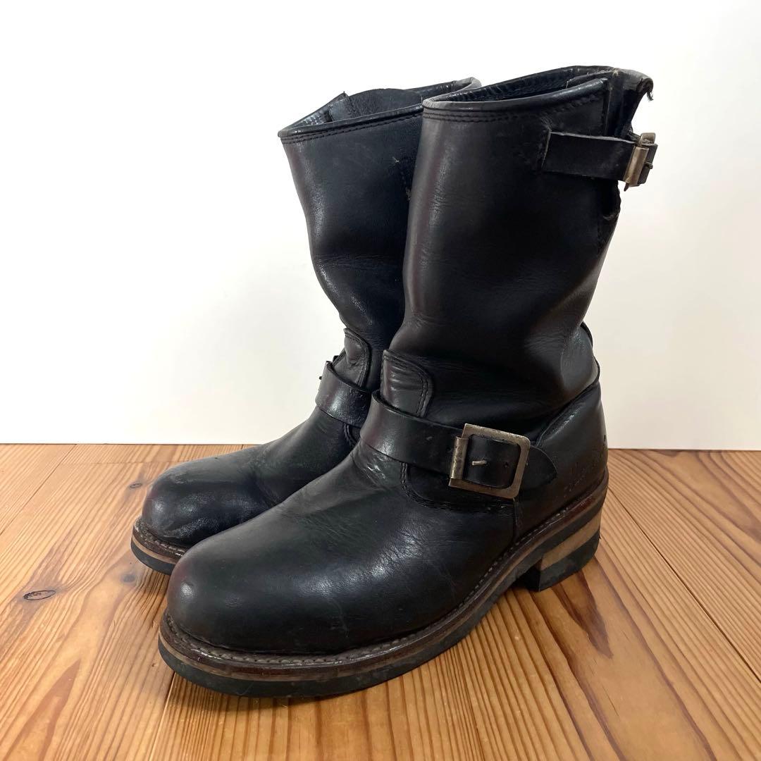 希少 廃盤 Hawkins エンジニアブーツ ワークブーツ ブラック レザー