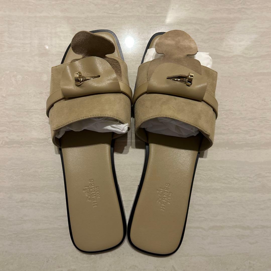 HERMES エルメス　サンダル　ジュリア　ゴールド金具