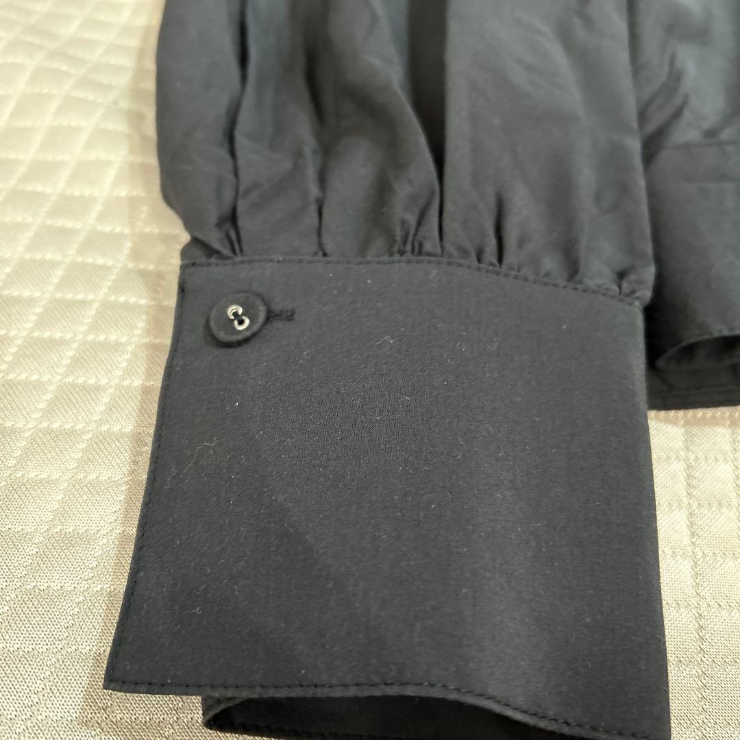 美品 LOHEN ローヘン プリーツブラウス 黒 38