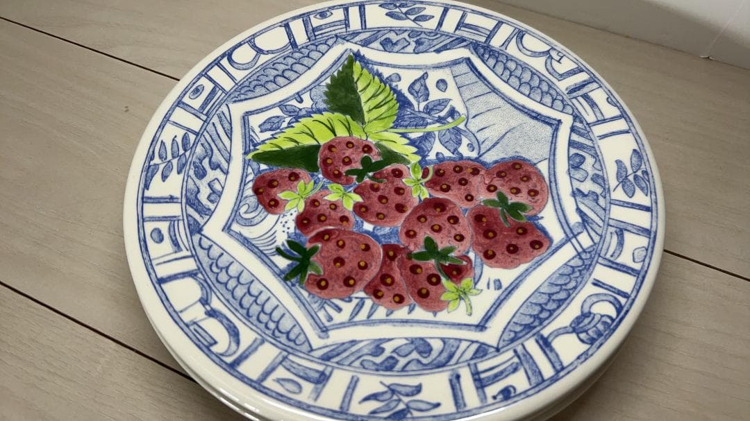 Gien Oiseau Blue 　ジアン　オワゾブルー　果物　皿　6枚セット