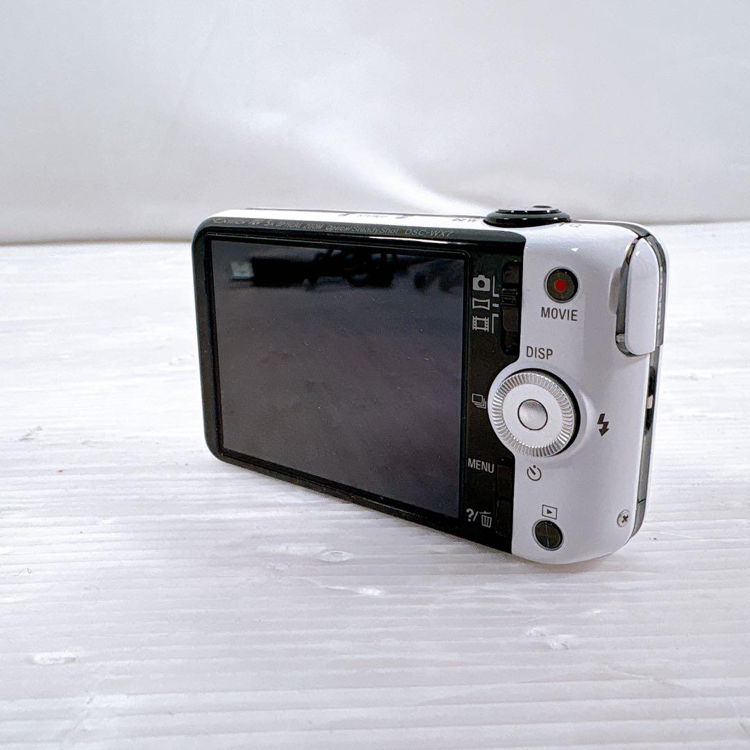【極美品】Sony ソニー DSC-WX7 サイバーショット ホワイト デジカメ