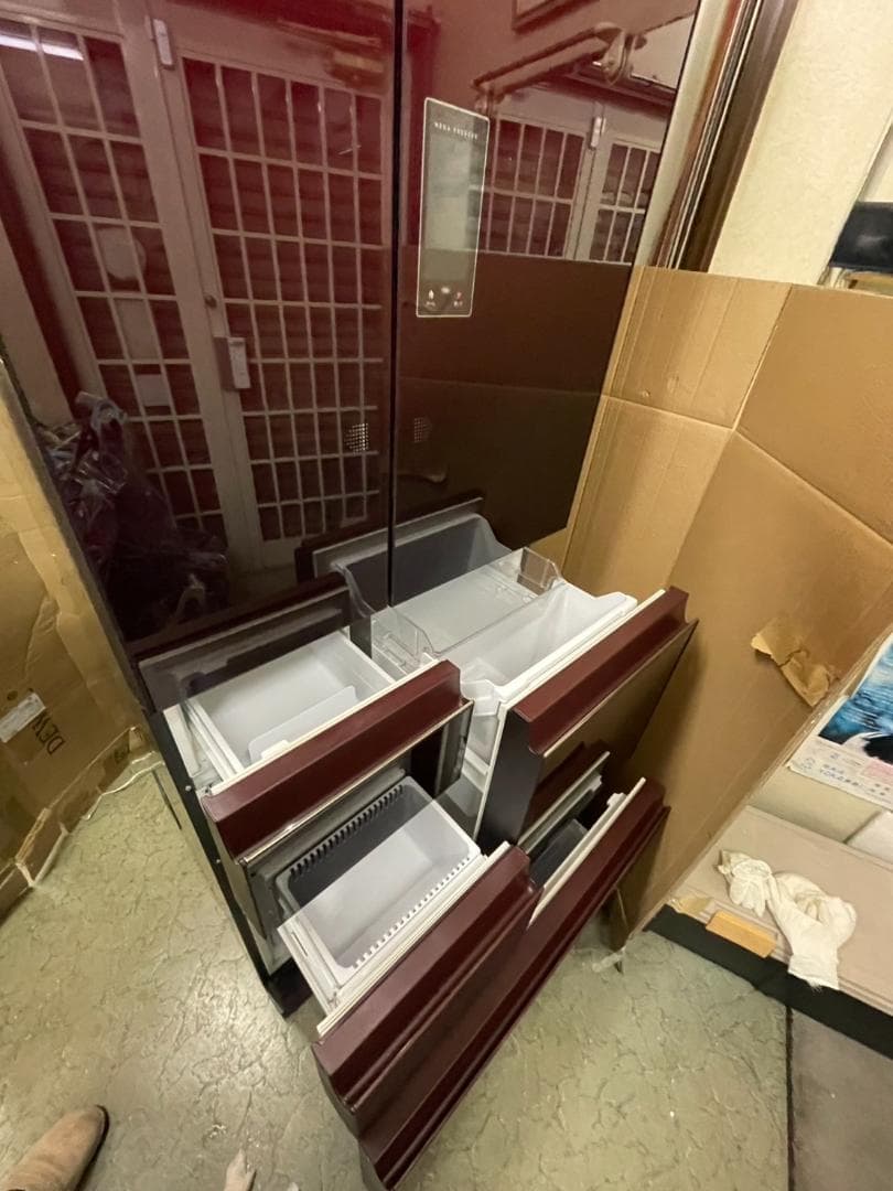 SHARP シャープ 502L 大容量冷蔵庫 SJ-GX50D-R 2018年製