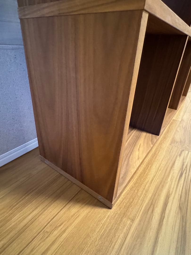 無印良品　スタッキングシェルフセット・３段×３列・ウォールナット材