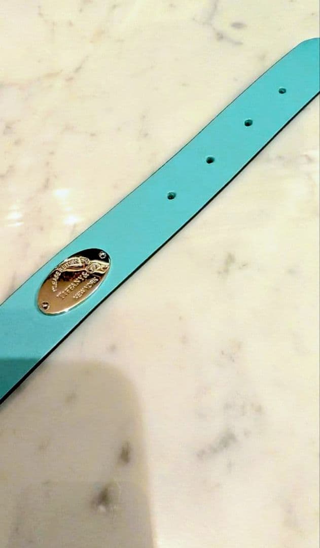 ■中〜大型犬 TIFFANY レザー首輪 Lサイズ