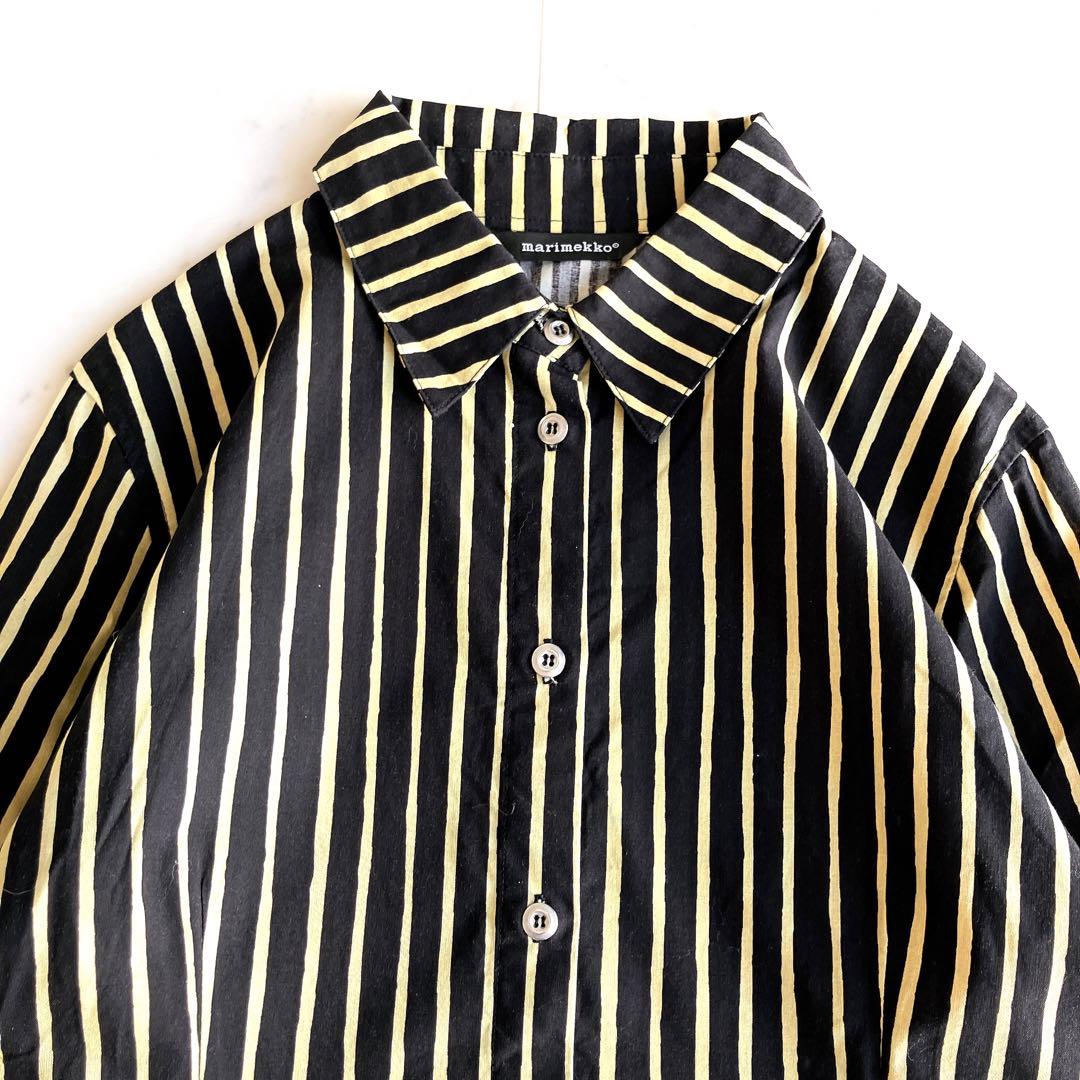 marimekko マリメッコ ヨカポイカ ピッコロ ストライプシャツ 42