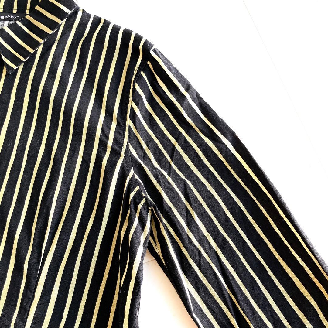 marimekko マリメッコ ヨカポイカ ピッコロ ストライプシャツ 42