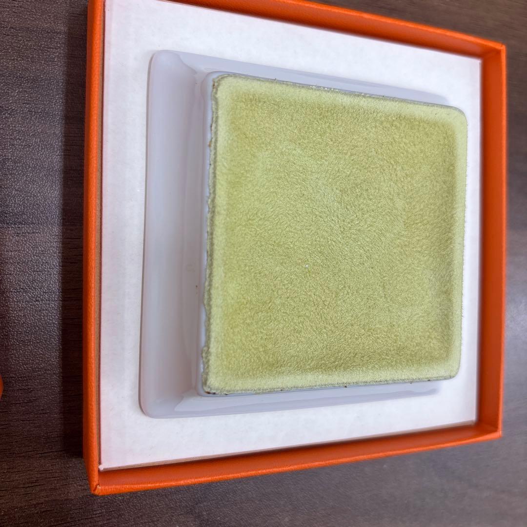 エルメスHERMESノベルティ 角皿 小皿 陶磁器 トレイ 小物入れ 非売品