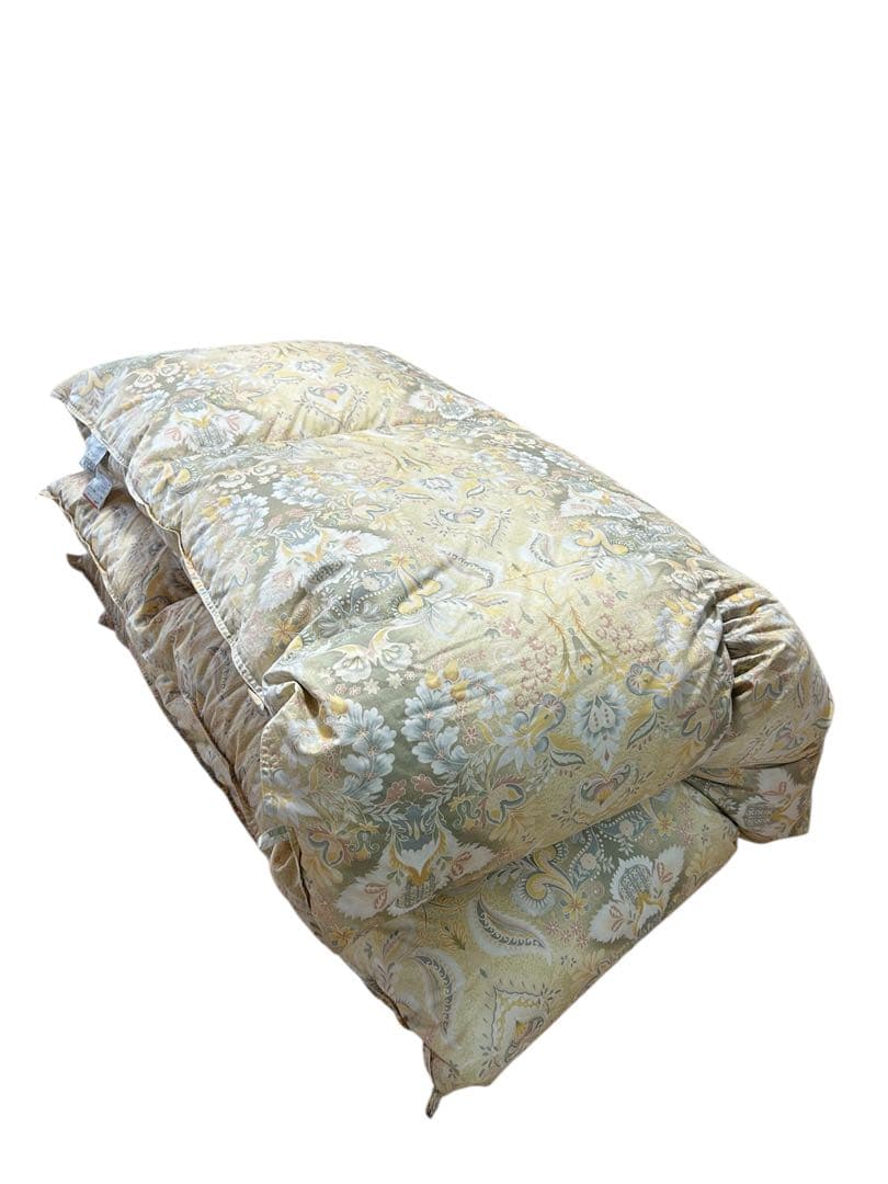 送料込み⭐︎ROMANCE【羽毛掛け布団 シングル 150x210cm】イエロー