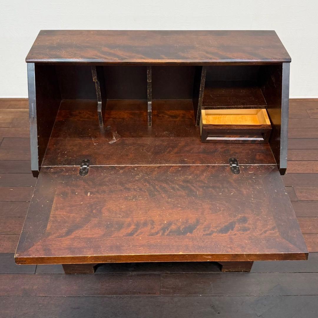 H110K39 北海道民芸家具 ライティングビューロー