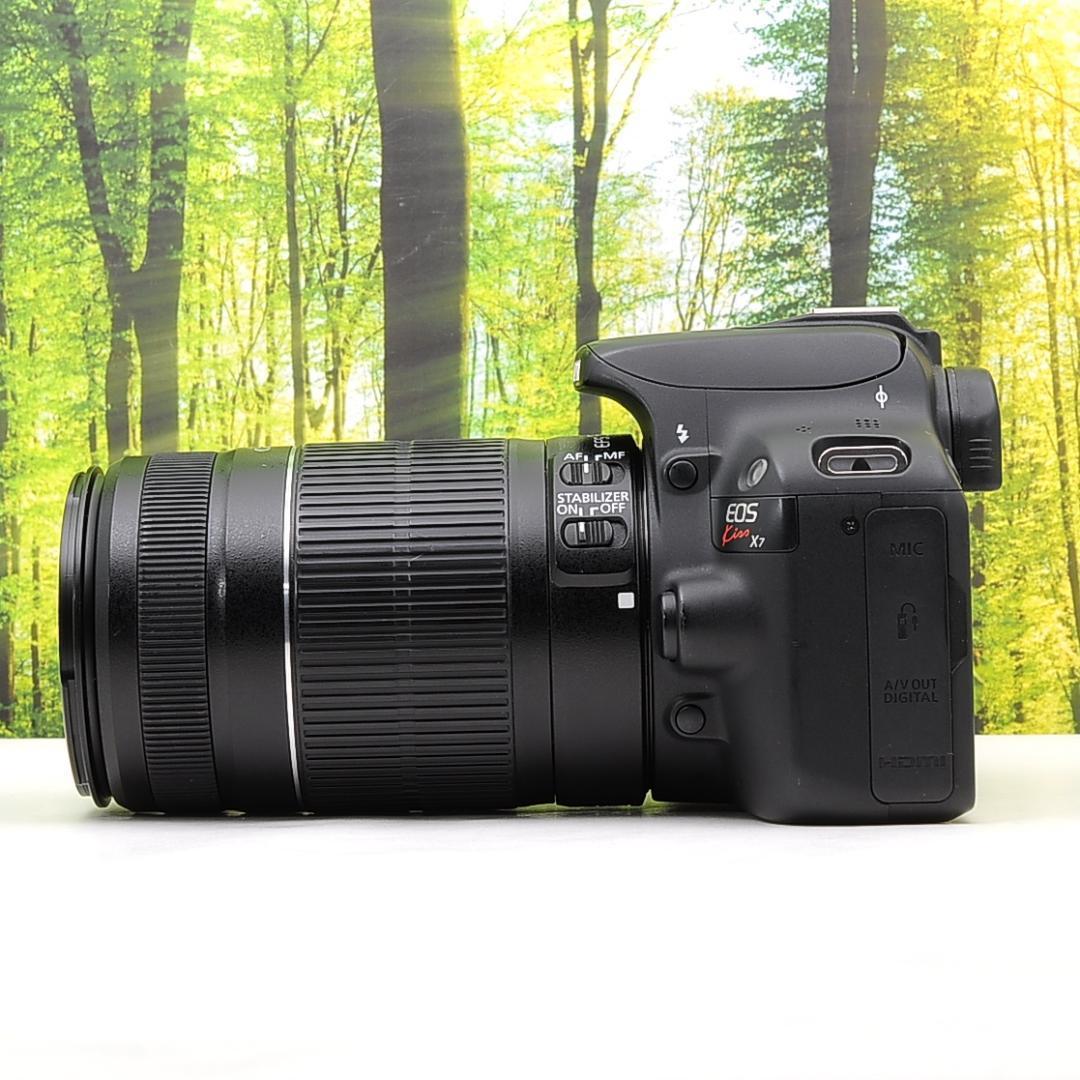 スマホ転送セット☆Canon Kiss X７☆スポーツ撮影に最適な望遠レンズ