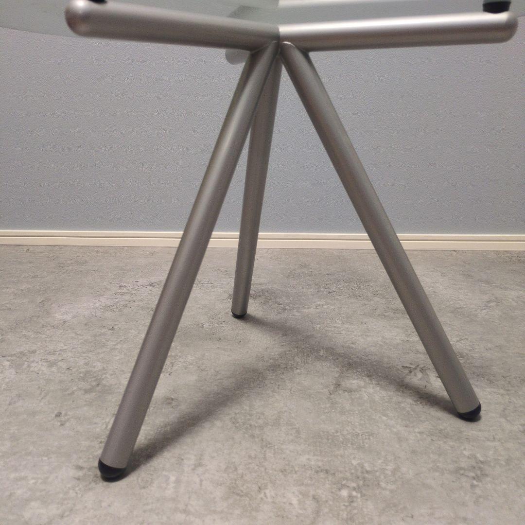 ガラステーブル 三脚 サイドテーブル ローテーブル