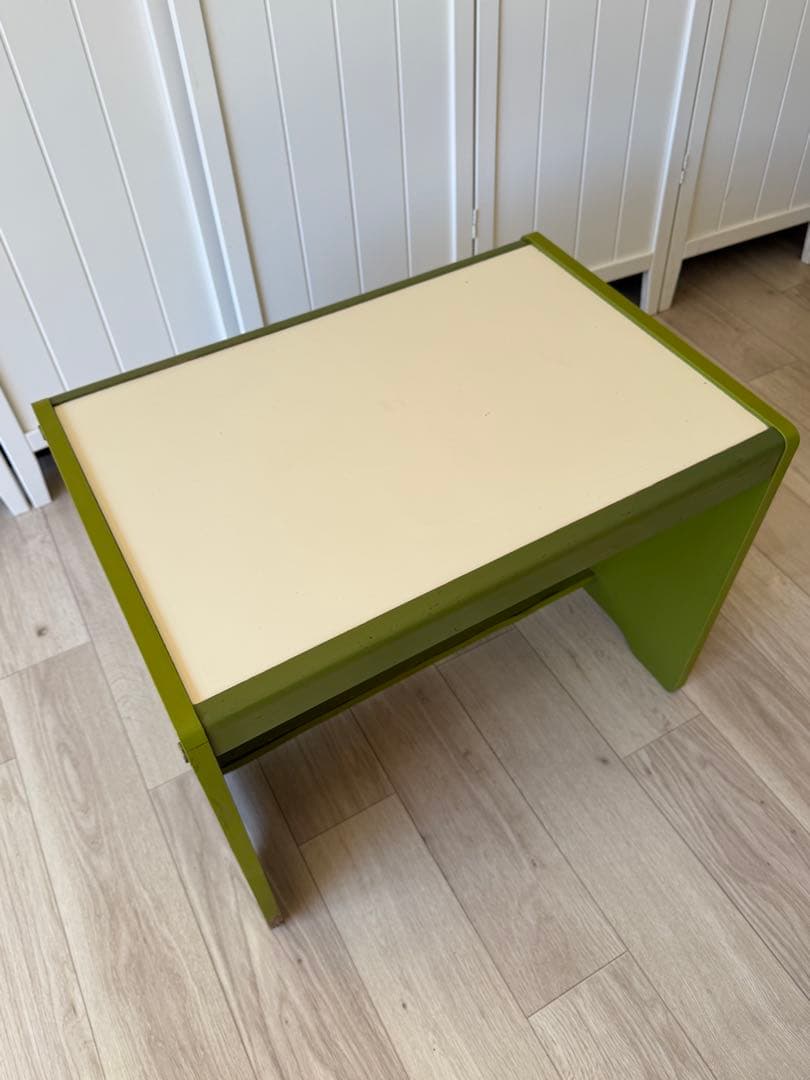 ③テーブル 昭和レトロポップ ソファ テーブル セット グリーンストライプ