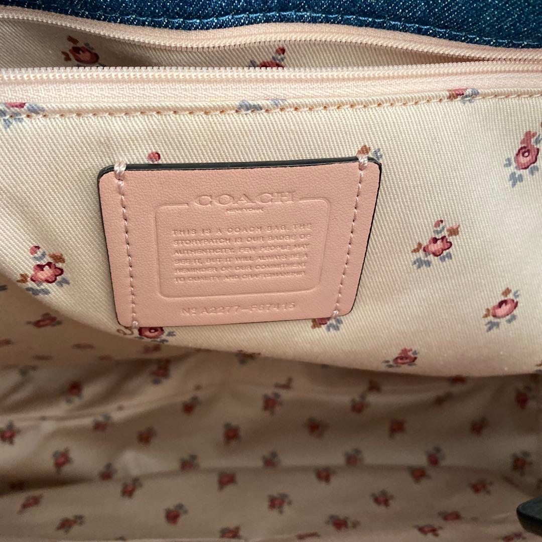 COACH デニムトートバッグ