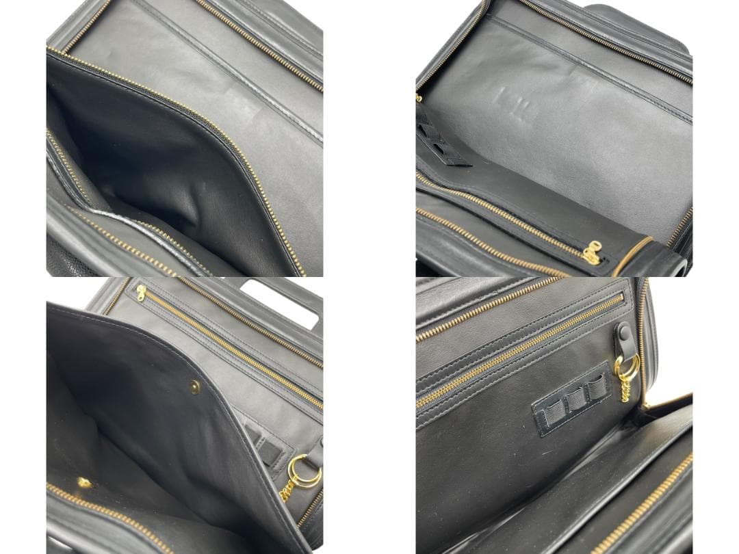 GIVENCHY/ジバンシィ レザー ブリーフケース ビジネスバッグ ブラック