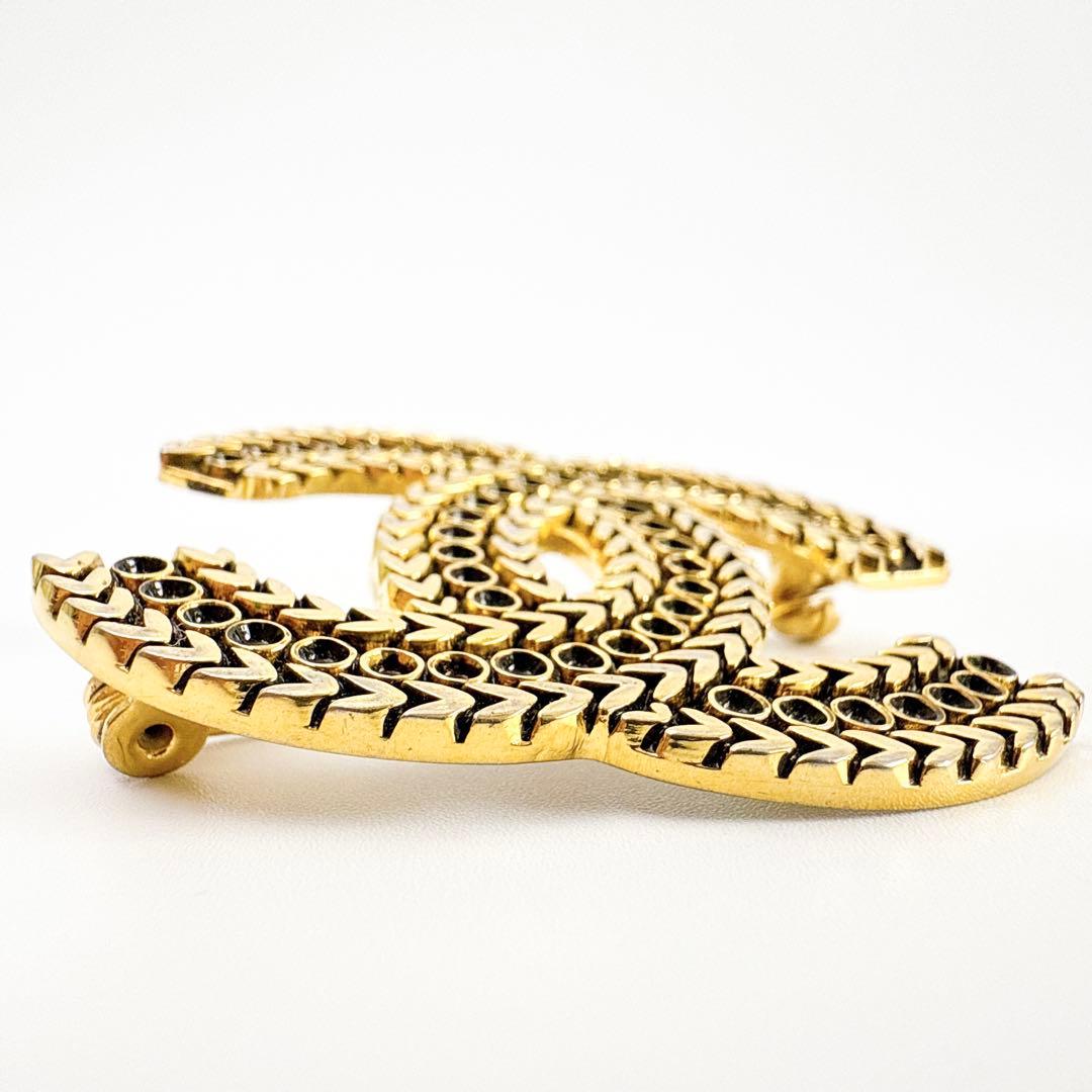 シャネル ココマーク ヴィンテージ ブローチ レディース アクセサリー ゴールド