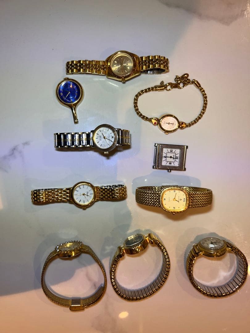 時計まとめ 約10点 SEIKO サンローラン等 ゴールド系