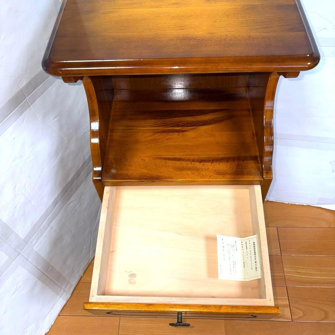 カリモク コロニアル ヴィンテージ 電話台 花台 飾台 オブジェ台