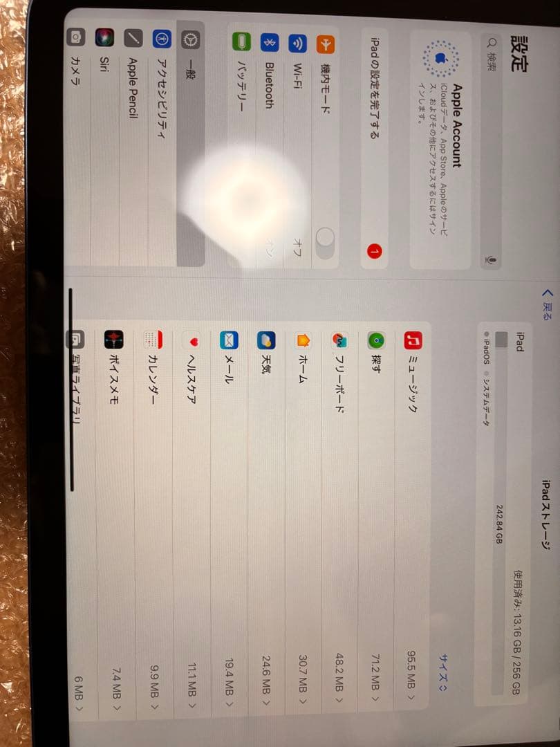 iPad 第10世代 256GB Wi-Fi 本体のみ / 1年使用・美品