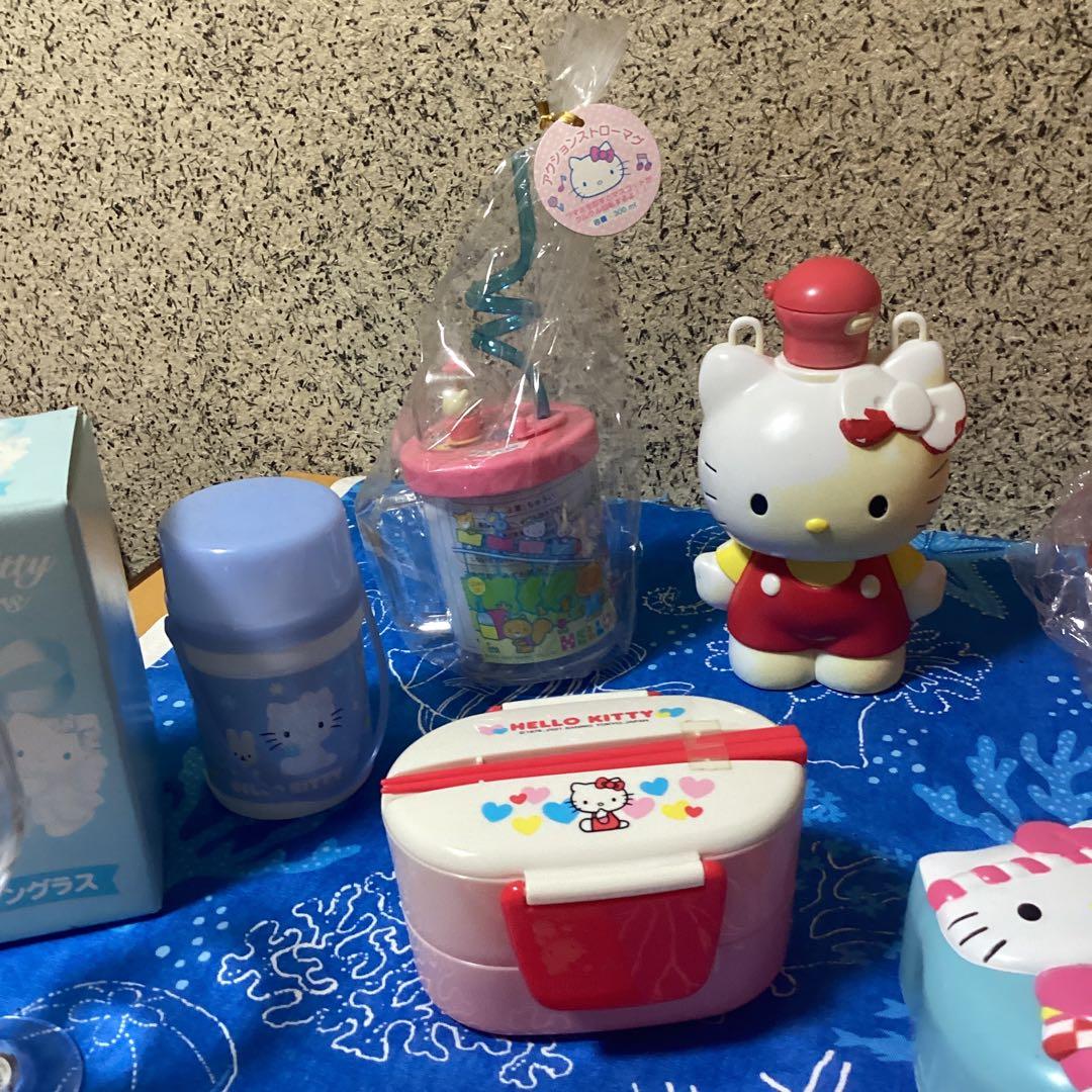 3725ハローキティ弁当箱&水筒&水筒カバーセット
