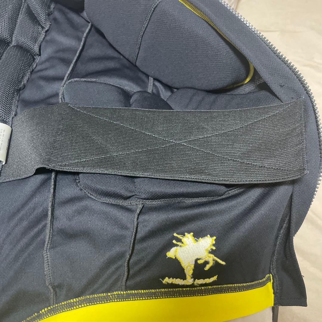 【未使用】YOROI MUSHA プロテクター Sサイズ 黒/イエロー