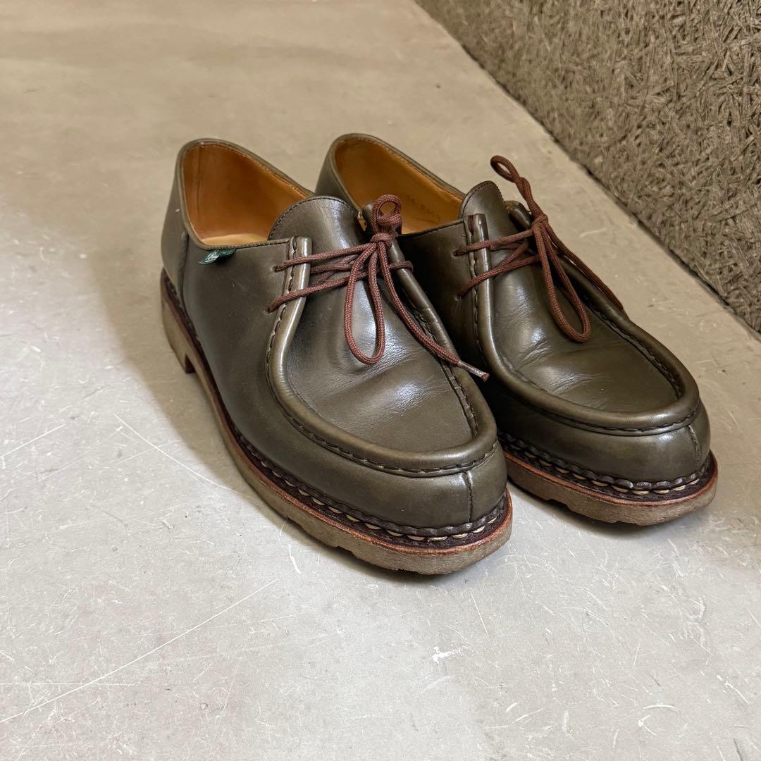 パラブーツ　ミカエル　7 オリーブ　グリーン