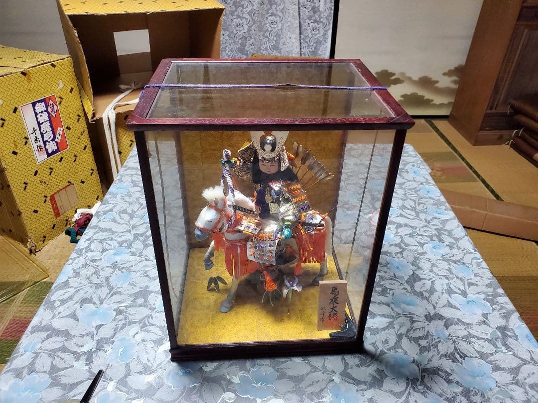 五月人形 ケース付き 約30cm