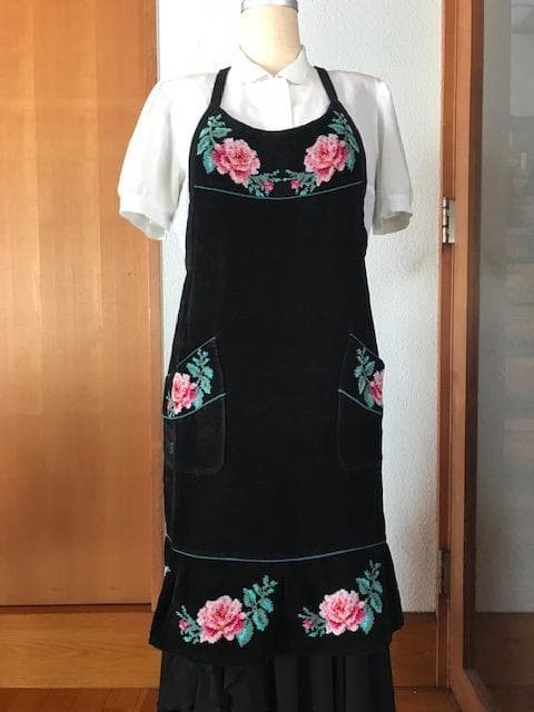 ★希少！半額以下　フェイラー 【ショシャナ・ヘブライの薔薇】 エプロン　中古良品