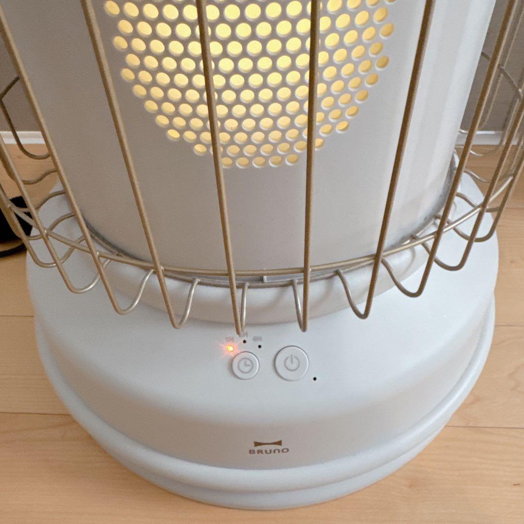 美品 BRUNO ブルーノ 全方位型ファンヒーター グレージュ