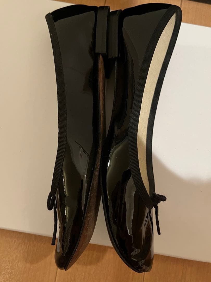 レペット　サンドリオン　黒 エナメル バレエシューズ　フランス製