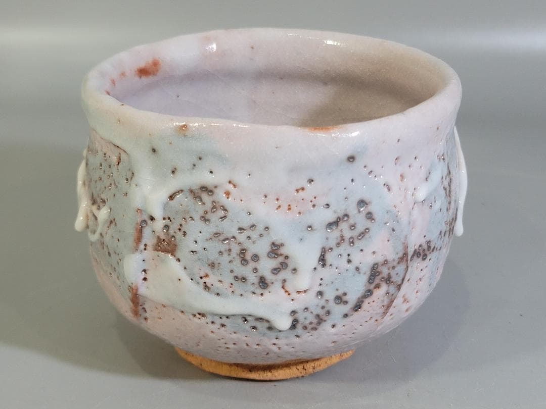 茶道具 志野茶碗 作家物 共箱 未使用 DT477