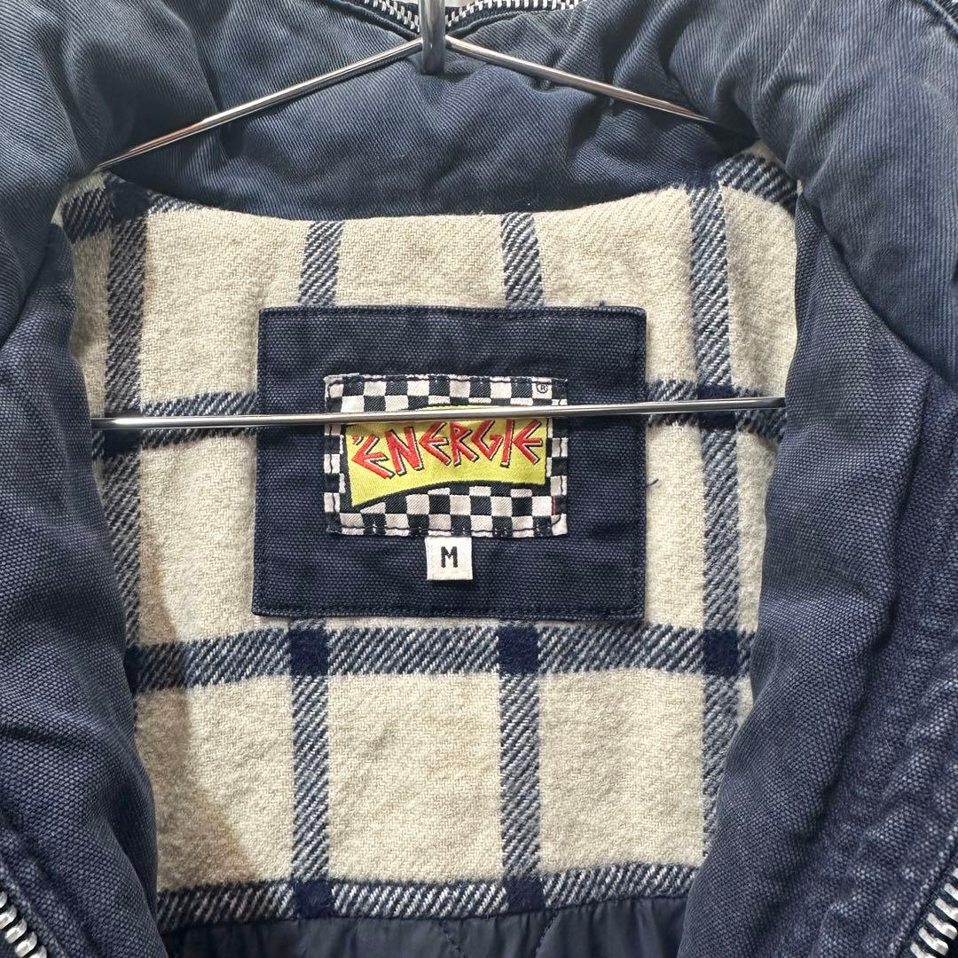 90s US古着ENERGIE エナジー ショート丈ダッフルコート 異素材