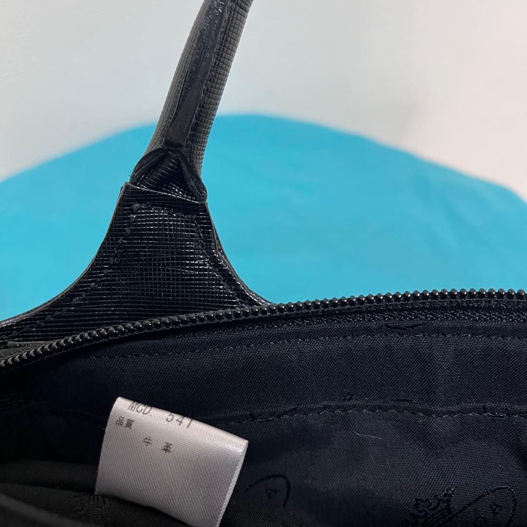 極美品◎TOCCA トッカ 2wayバッグ 黒 フラワーモチーフ　ショルダー