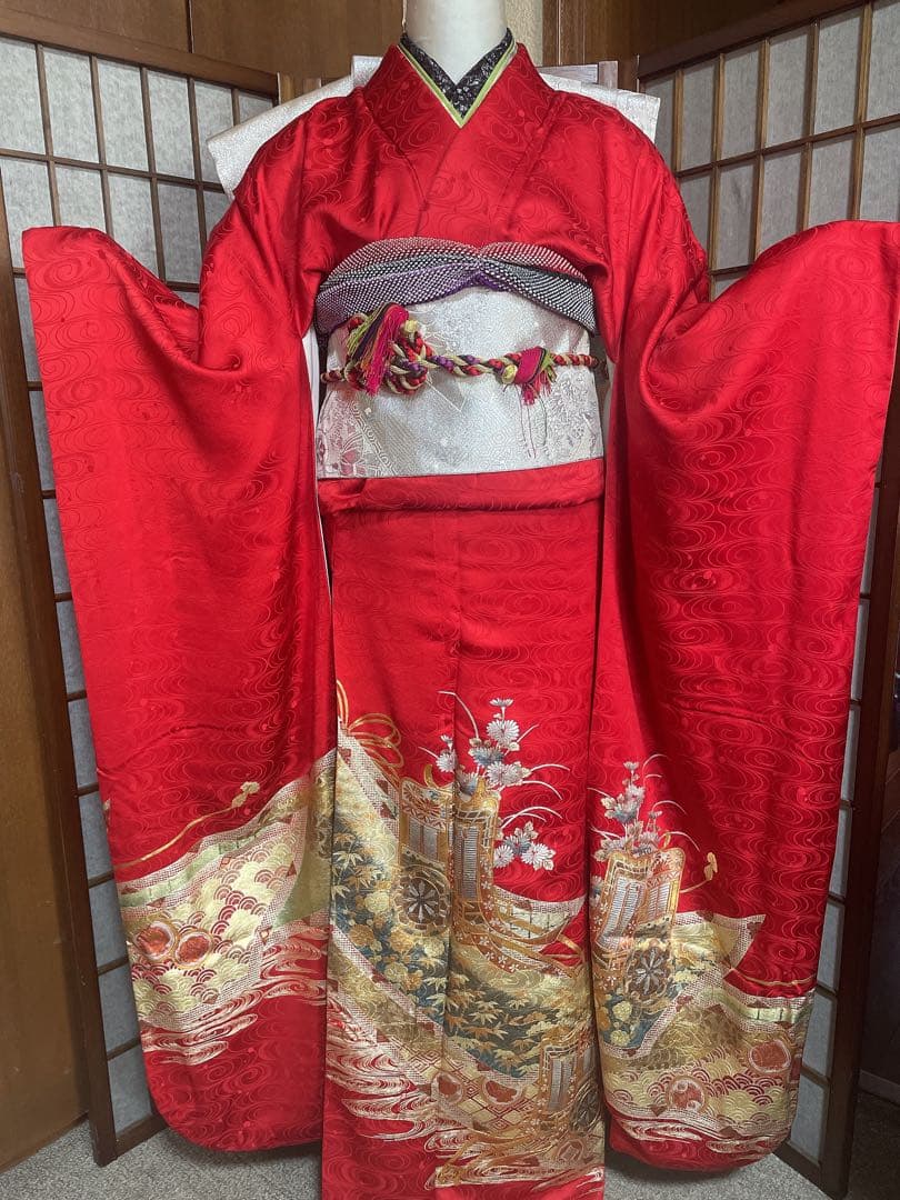 振袖６点セット京友禅金箔仕上げ