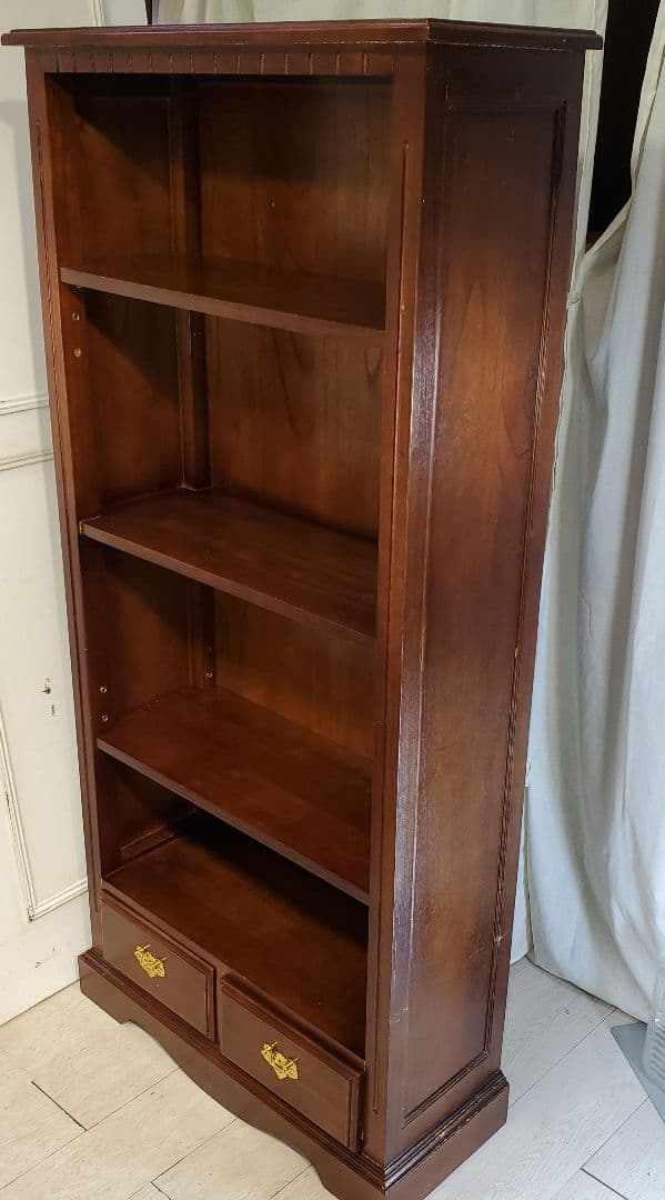 アンティークブックシェルフ　棚板高さ調節可能　本棚　ヴィンテージ