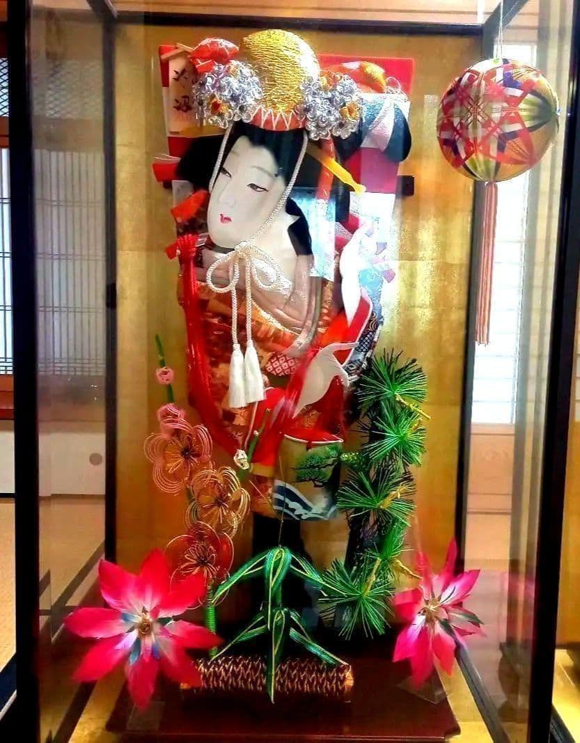 羽子板の飾り人形　破魔弓2点セットお祝いお正月縁起物遊びJAPAN希少大きい迫力