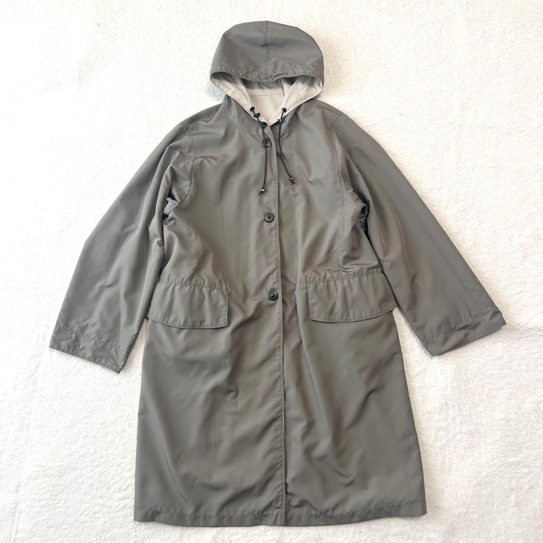 極美品✨マックスマーラ レインコート 撥水加工 リバーシブル 40