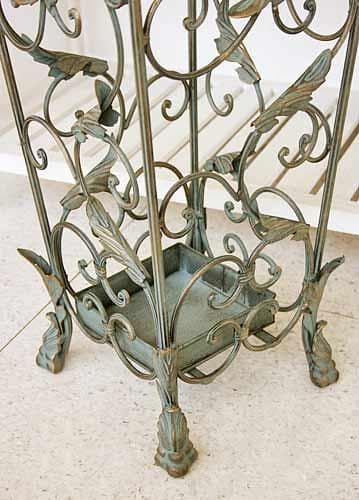 傘立て アイアン クラシック 正方形 グレー アンティーク FM-81