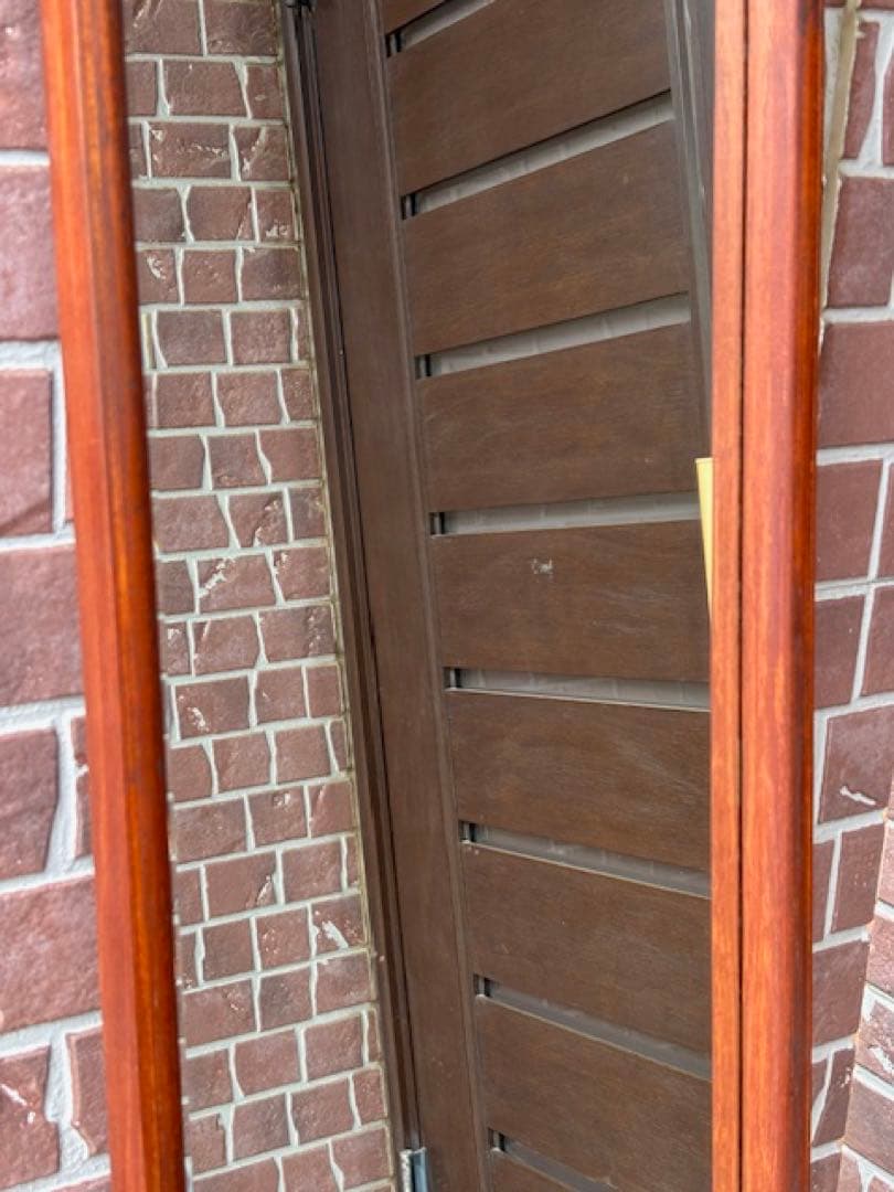 ビンテージ チーク材 ウォールミラー 壁掛けミラー 鏡姿見店舗什器北欧デンマーク