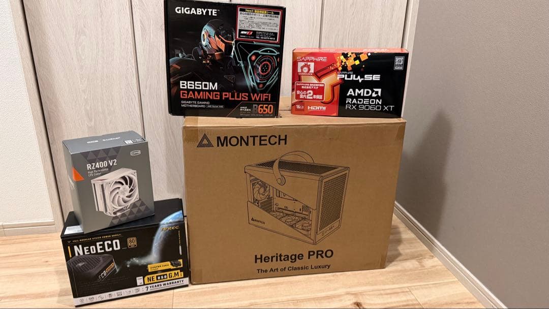 PC Ryzen 77800X3D RX 9060 XT DDR532GBメモリ