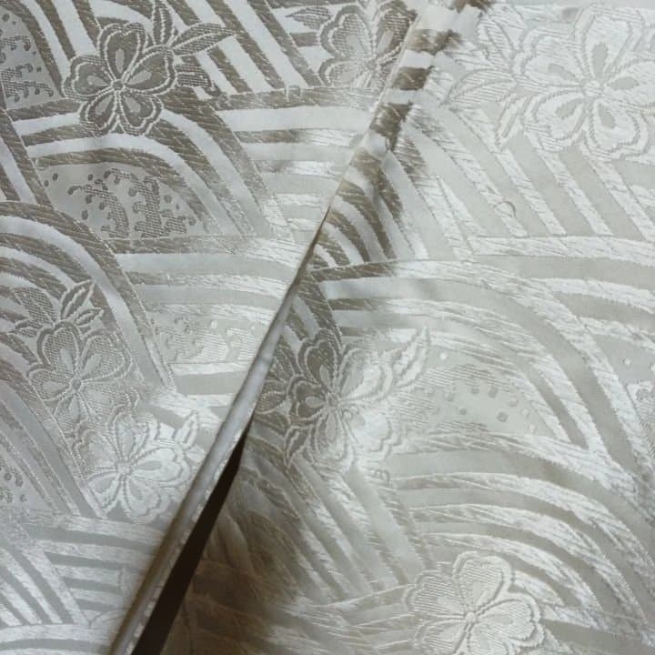 白無垢 波と草花が隙間なく描かれた 打掛BB