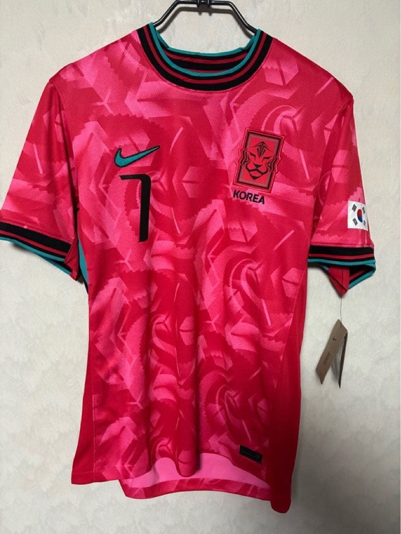 韓国代表 ユニフォーム ハングル文字 マーキング Lサイズ 新品 ソンフンミン