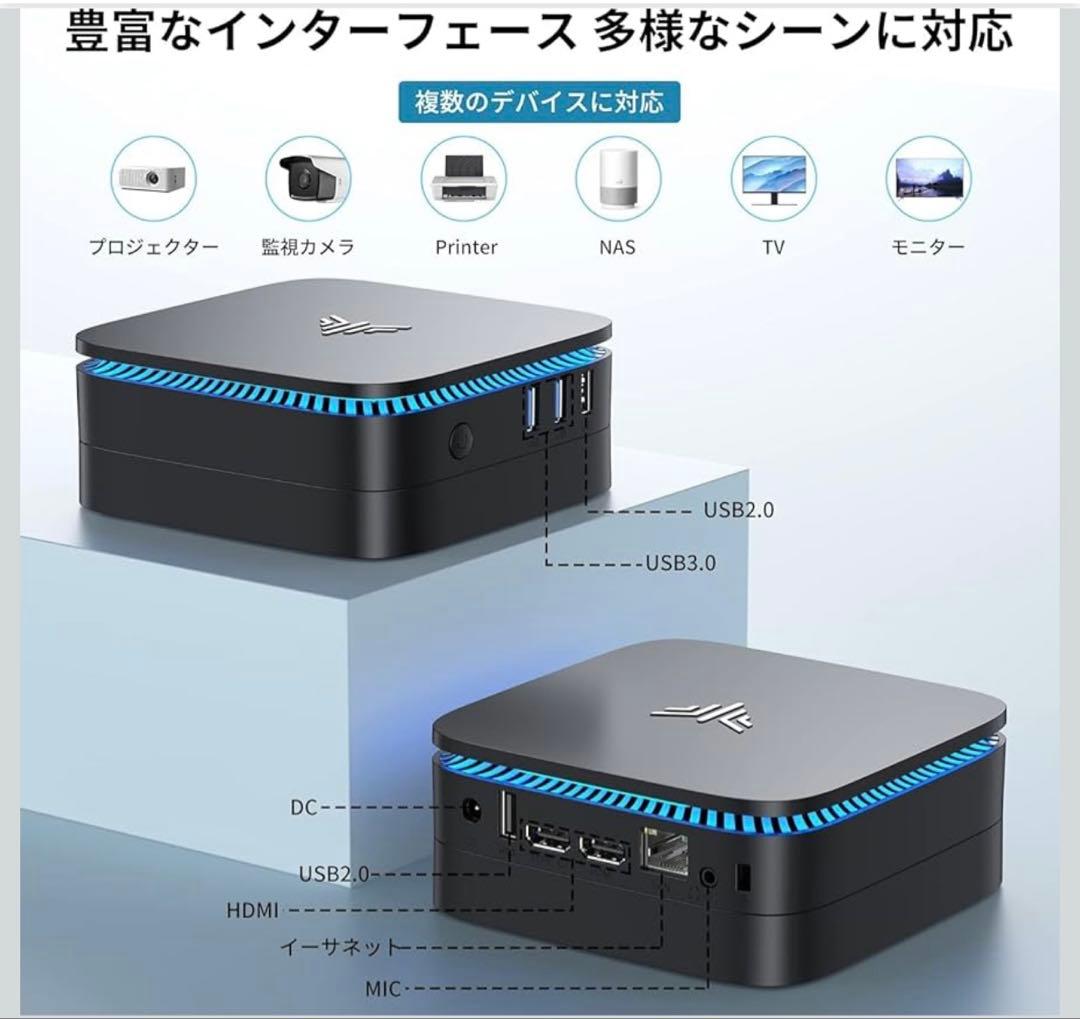 ミニpc 最新第12世代 n95 ミニpc動作より安定 a 2025新モデル