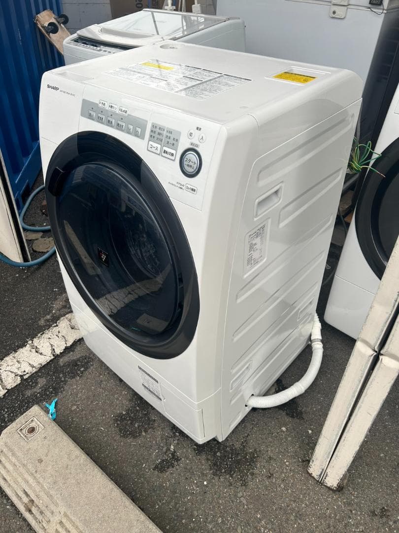 【福岡市限定】ドラム式洗濯機 シャープ 2018年 7㎏【安心の3ヶ月保証】
