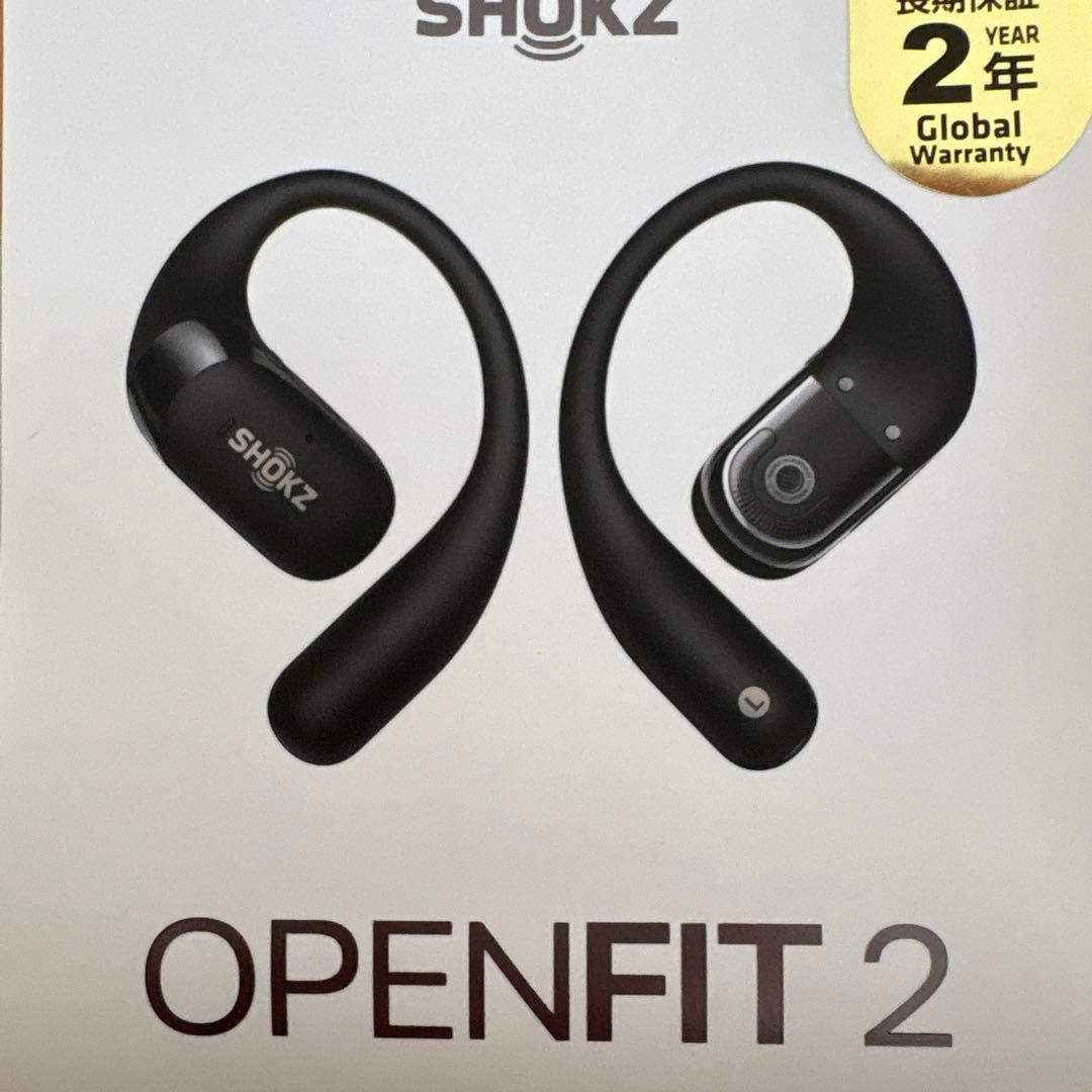 SHOKZ OPENFIT2 ワイヤレスイヤホン ブラック