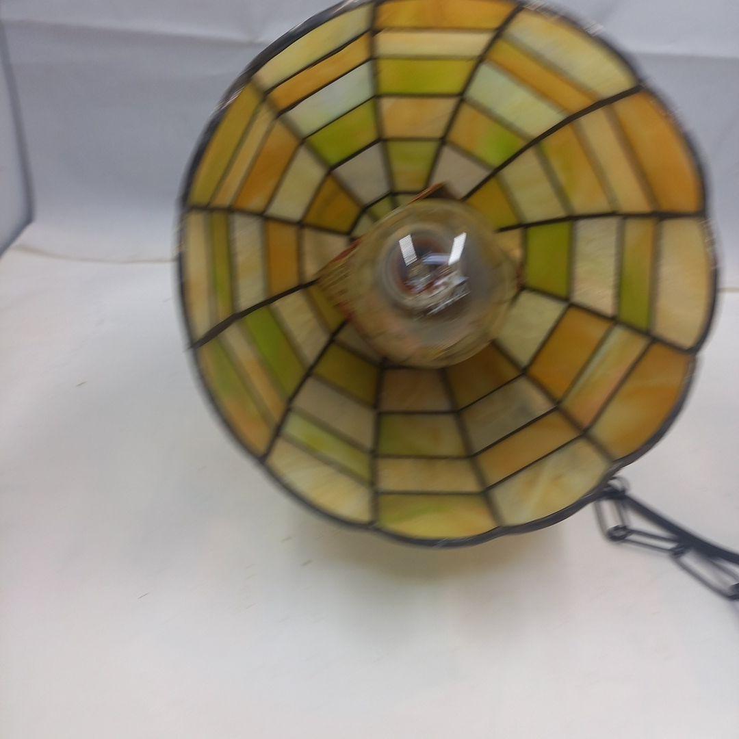 ヴィンテージ　ペンダントステンドガラスランプ